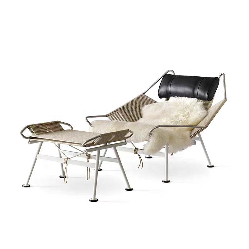 Flag Halyard Chair Footrest Without Sheepskin