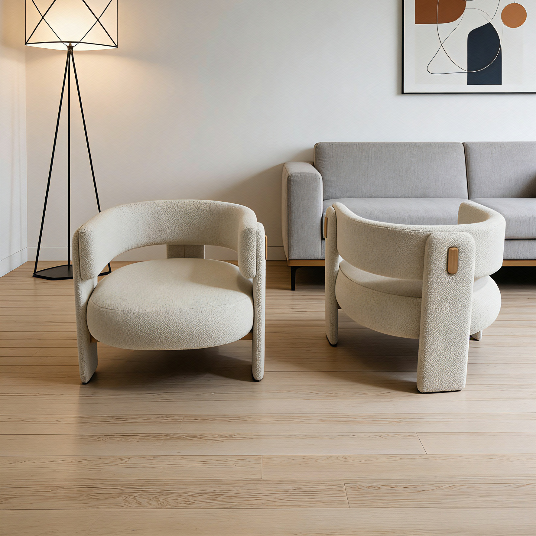 CHOUX Armchair Seto Boucle Accent Chair