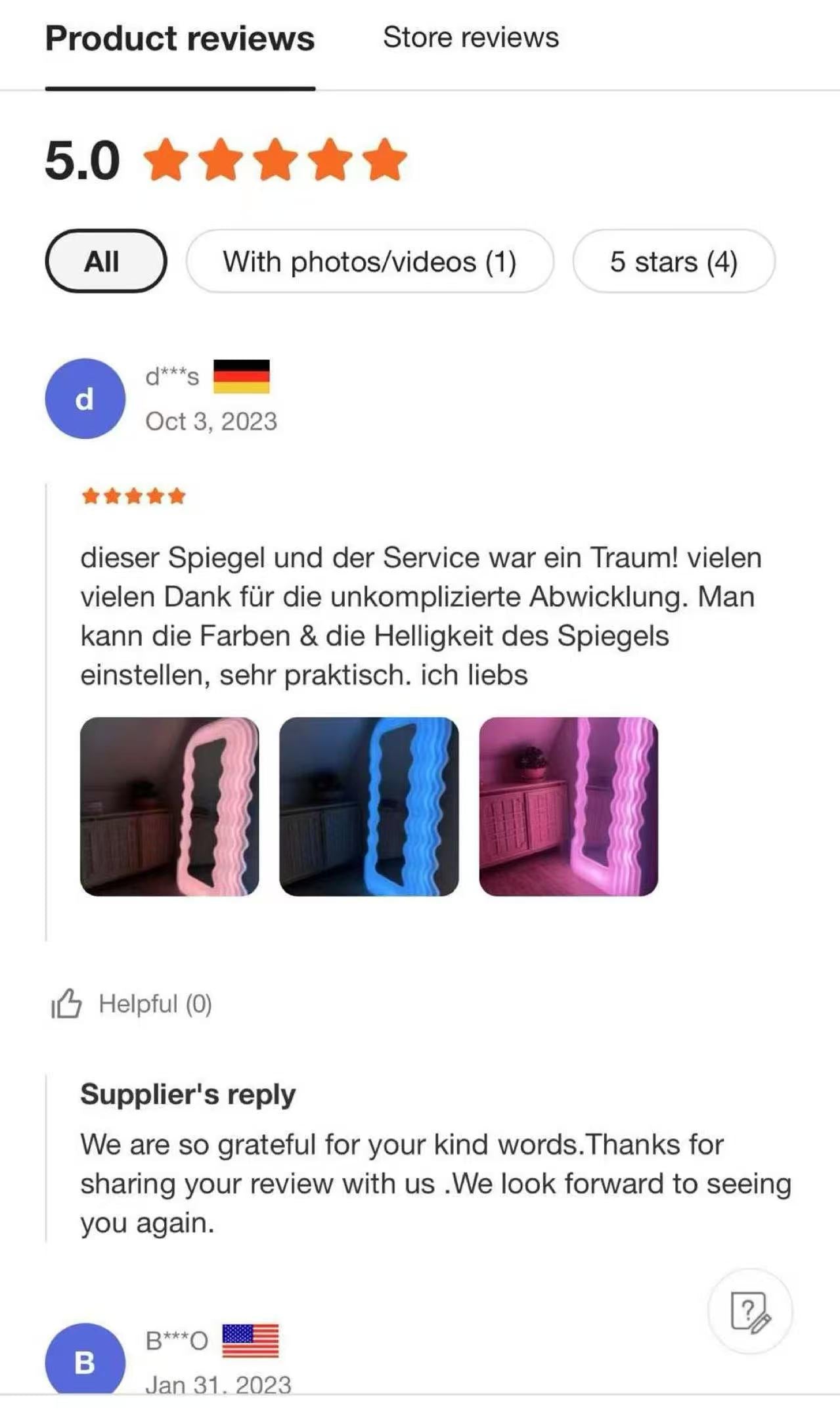 Ultrafragola Mirror by Ettore Sottsass