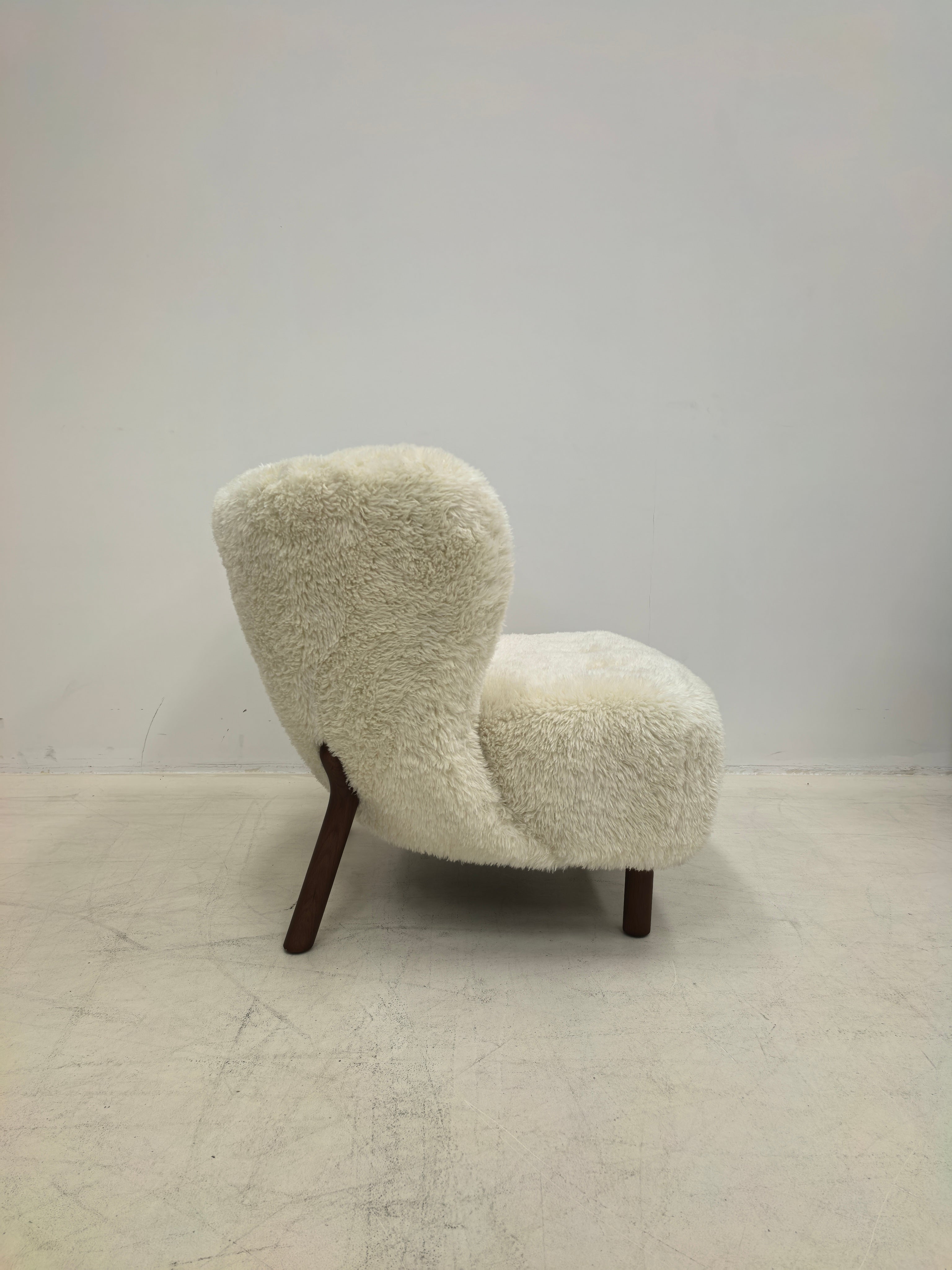 Petra Chair, Natural Luxe Sheepskin