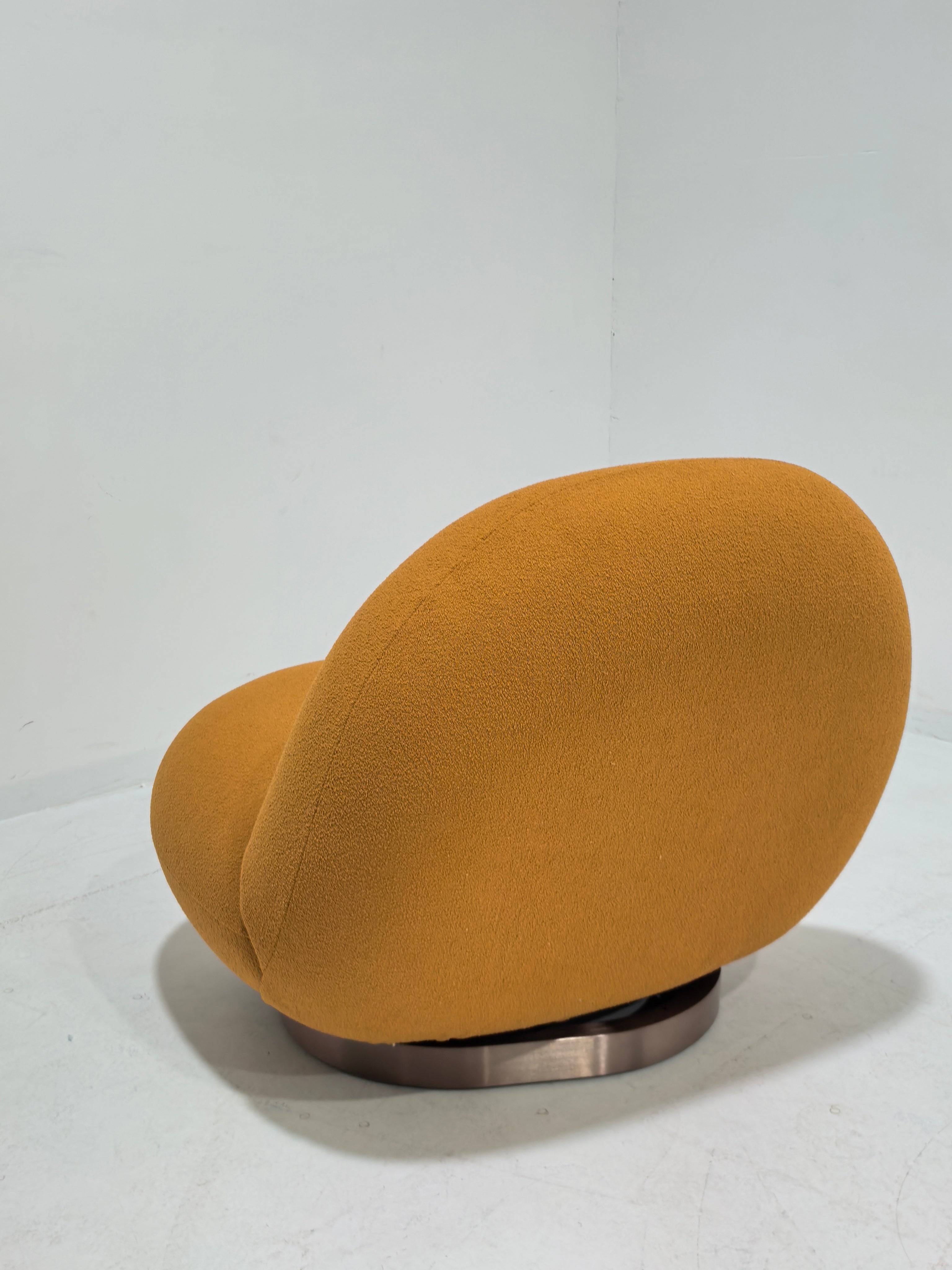 Bling Bling White Lounge Chair swivel base by Vintara Design