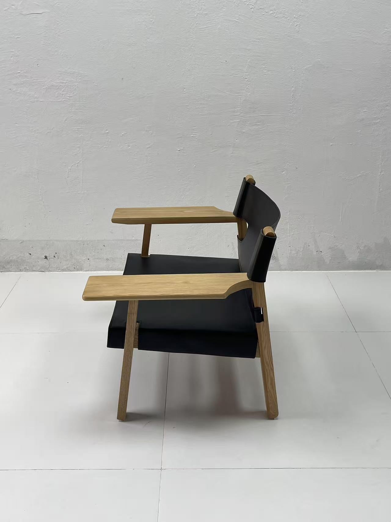 The Spanish Chair | Børge Mogensen Replica | Solid Wood& Saddle Leather Lounge Chair