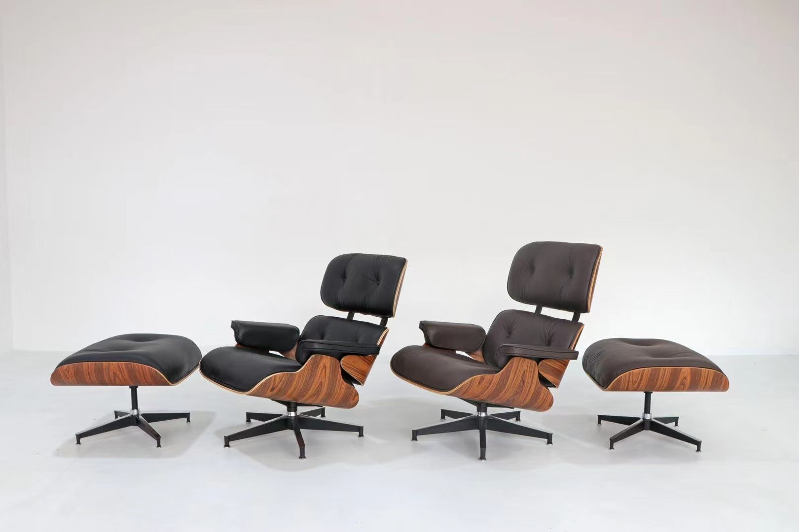 Lomas Leather Lounge Chair with Ottoman