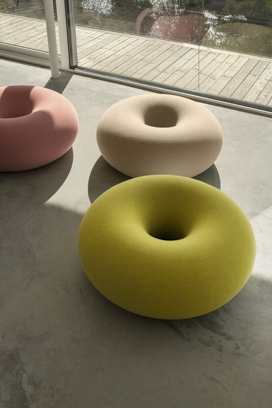 Boa Pouf Donut-Shaped Lounge Seat | Colorful Modern Floor Cushion