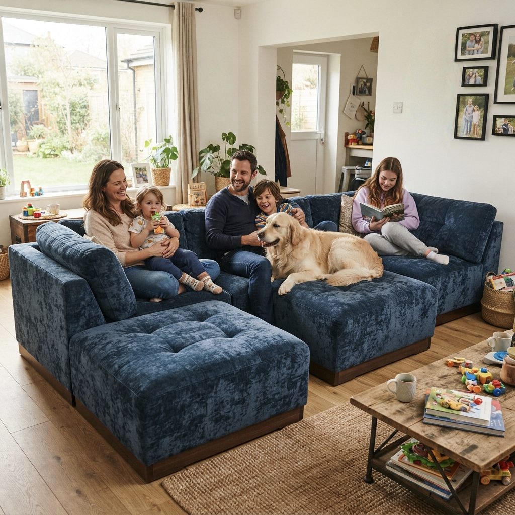 Affordable Living Room Sofa Sets for Large Families: A Designer's Guide