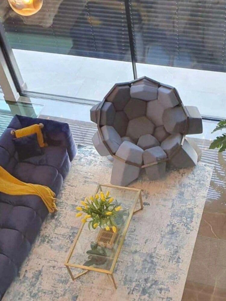 Artistic Quartz Leisure Chair – Mid-Century Comfort Redefined