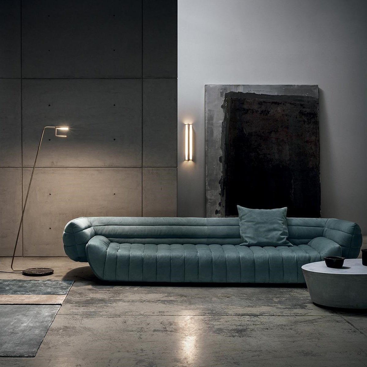 Tactile Leather Sofa by Baxter: Luxury Redefined in Modern Design.