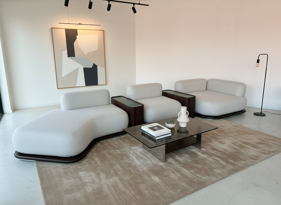 Lena Sofa - Modern Luxury Coastal Chic Lounge