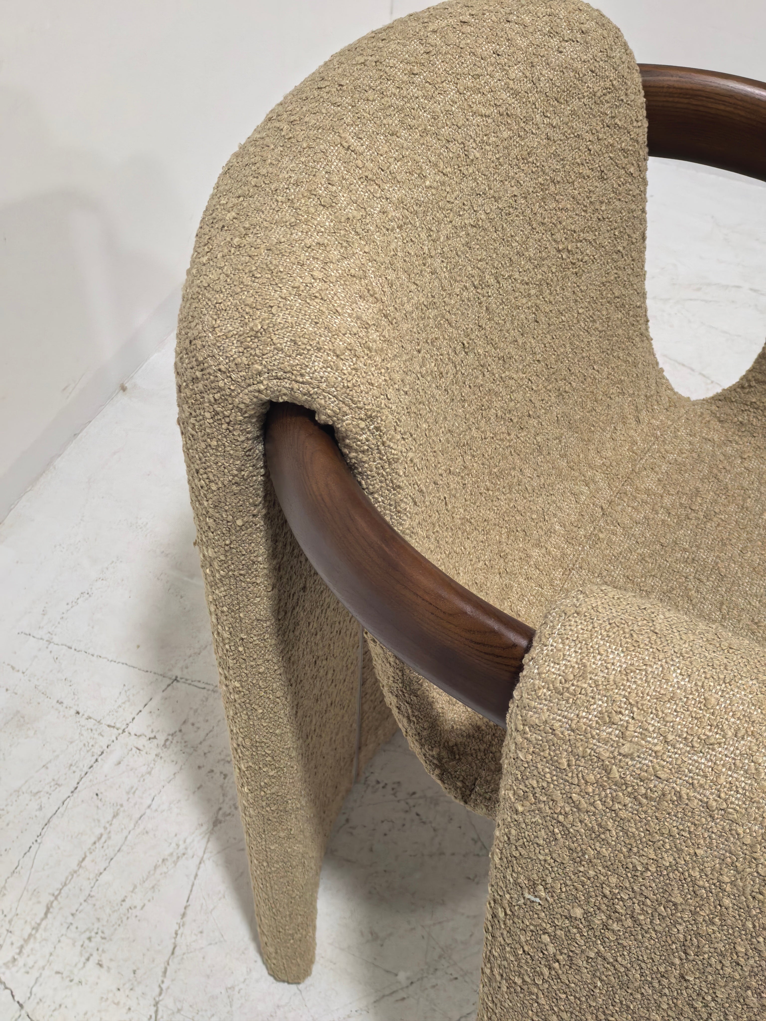 Sari Dining Chair | Vintara Design – Sculptural Bouclé Armchair