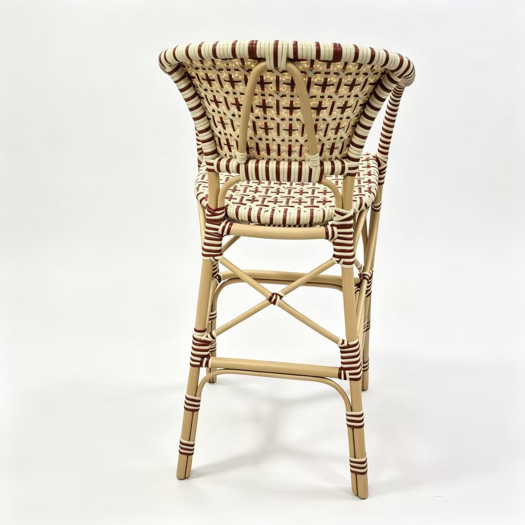 French Bistro Rattan Bar Stool