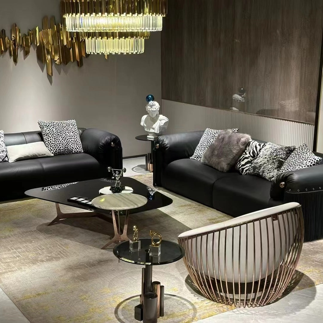 Roberto Cavalli Luxury Leather Sofa – Premium Design & Comfort