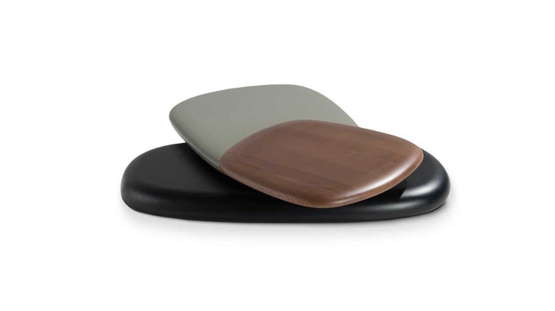 Galet Cocktail Table - Organic Pebble Rotating Lounge
