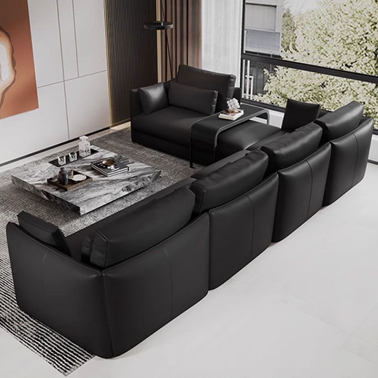 Convertible Modern Black Sofa by LitFad – Sleek & Versatile