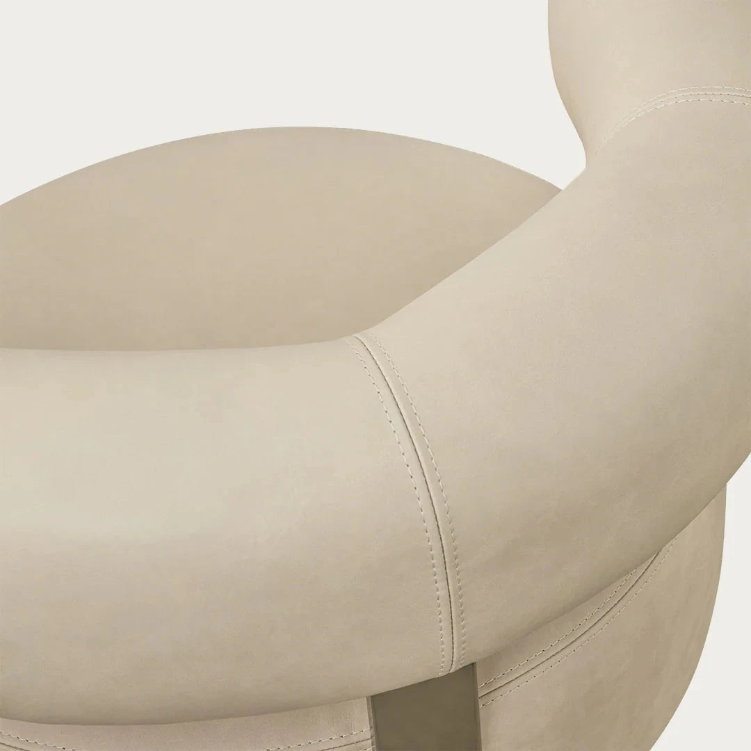 Modern Sculptural Elba Accent Chair
