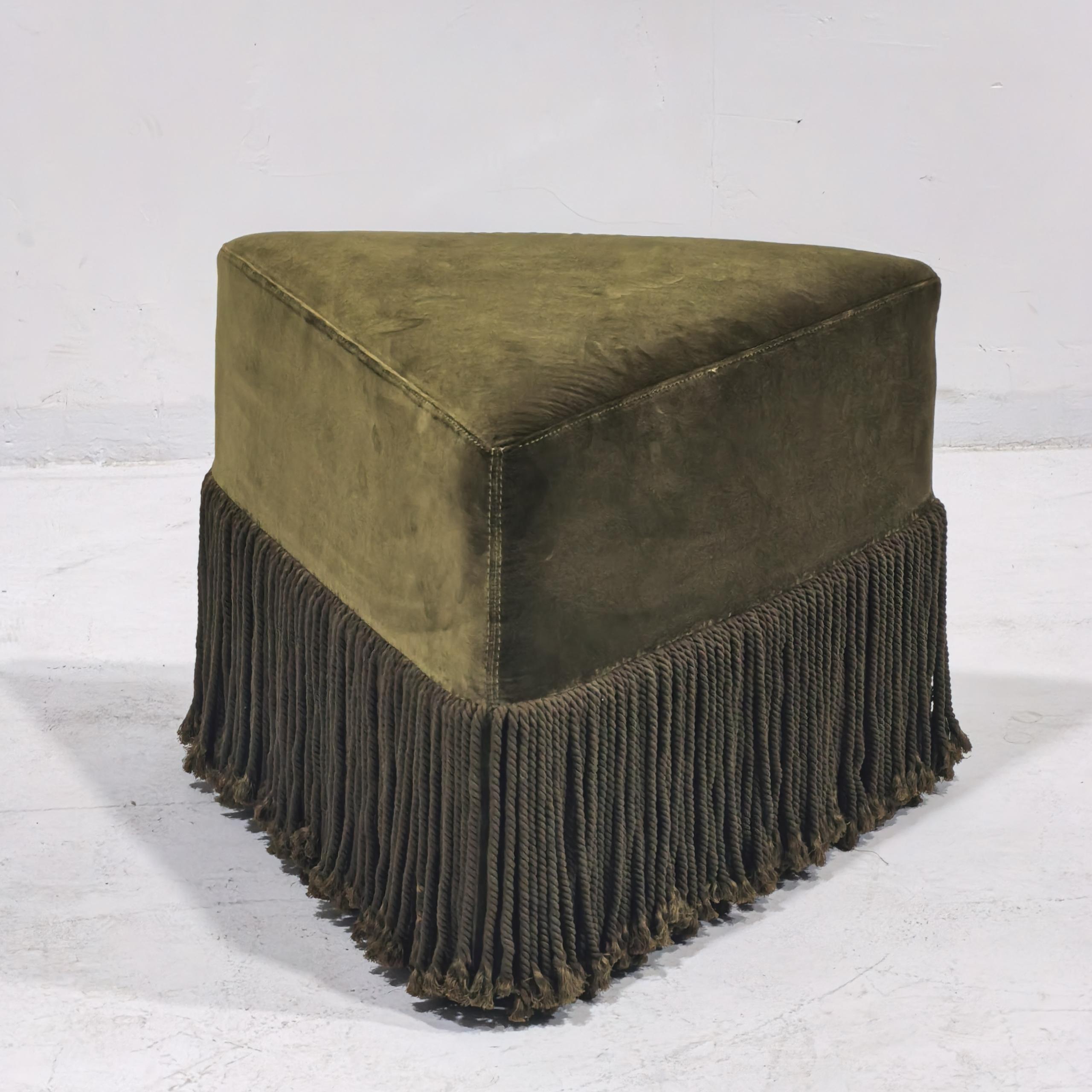 Allard Ottoman with Premium Velvet Upholstery - Vintara Design