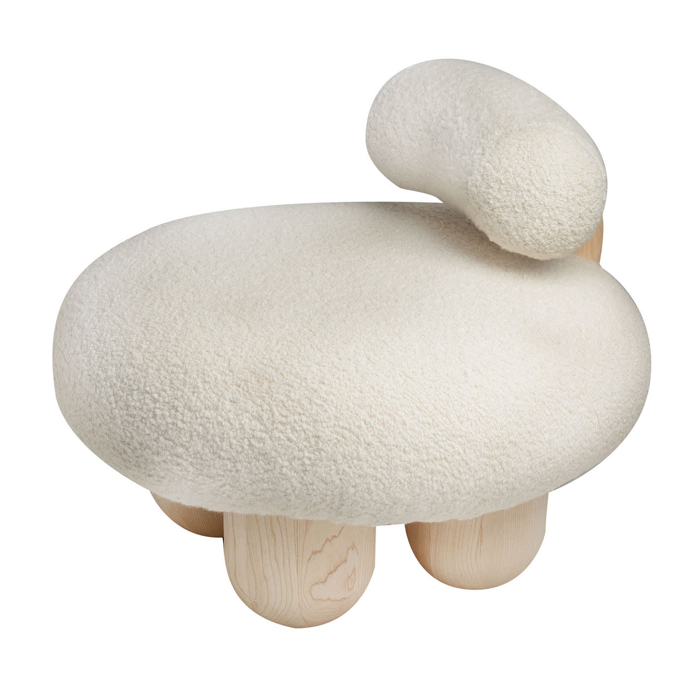 Bling Bling White Lounge Chair by Vintara Design