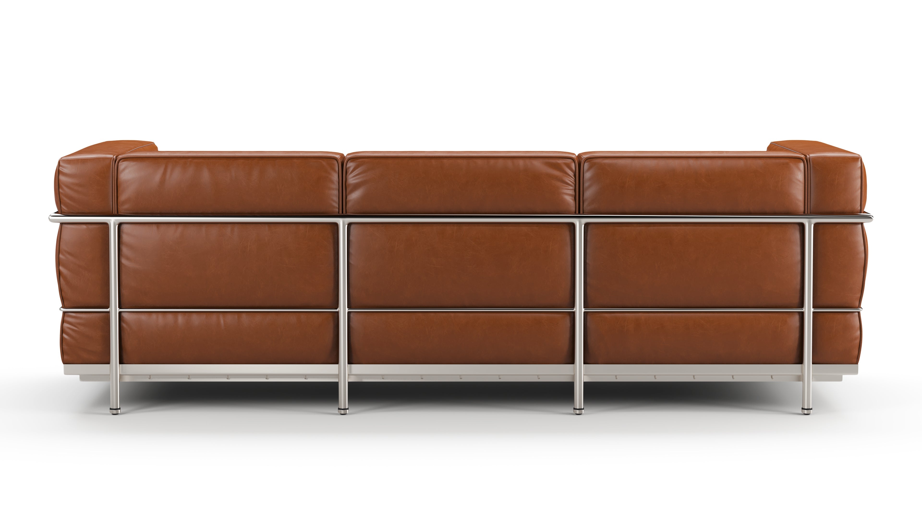 Customizable features of Le Corbusier's three seater sofa available upon request.