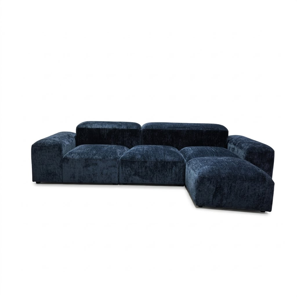 Amura Lapis Inspired Luxury Modular Sectional Sofa | Modern Velvet Living Room Couch