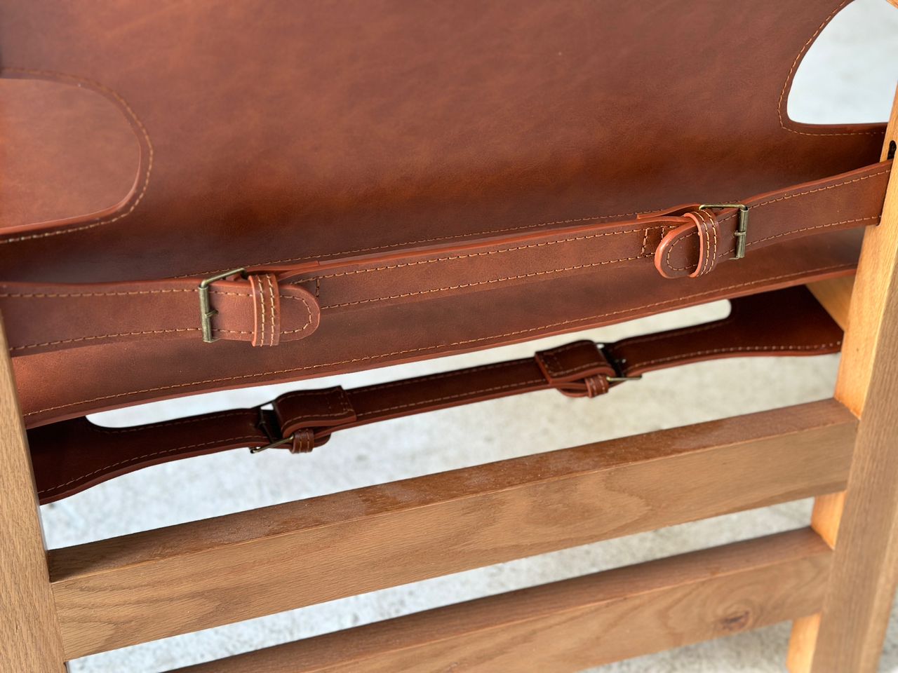 The Spanish Chair | Børge Mogensen Replica | Solid Wood& Saddle Leather Lounge Chair