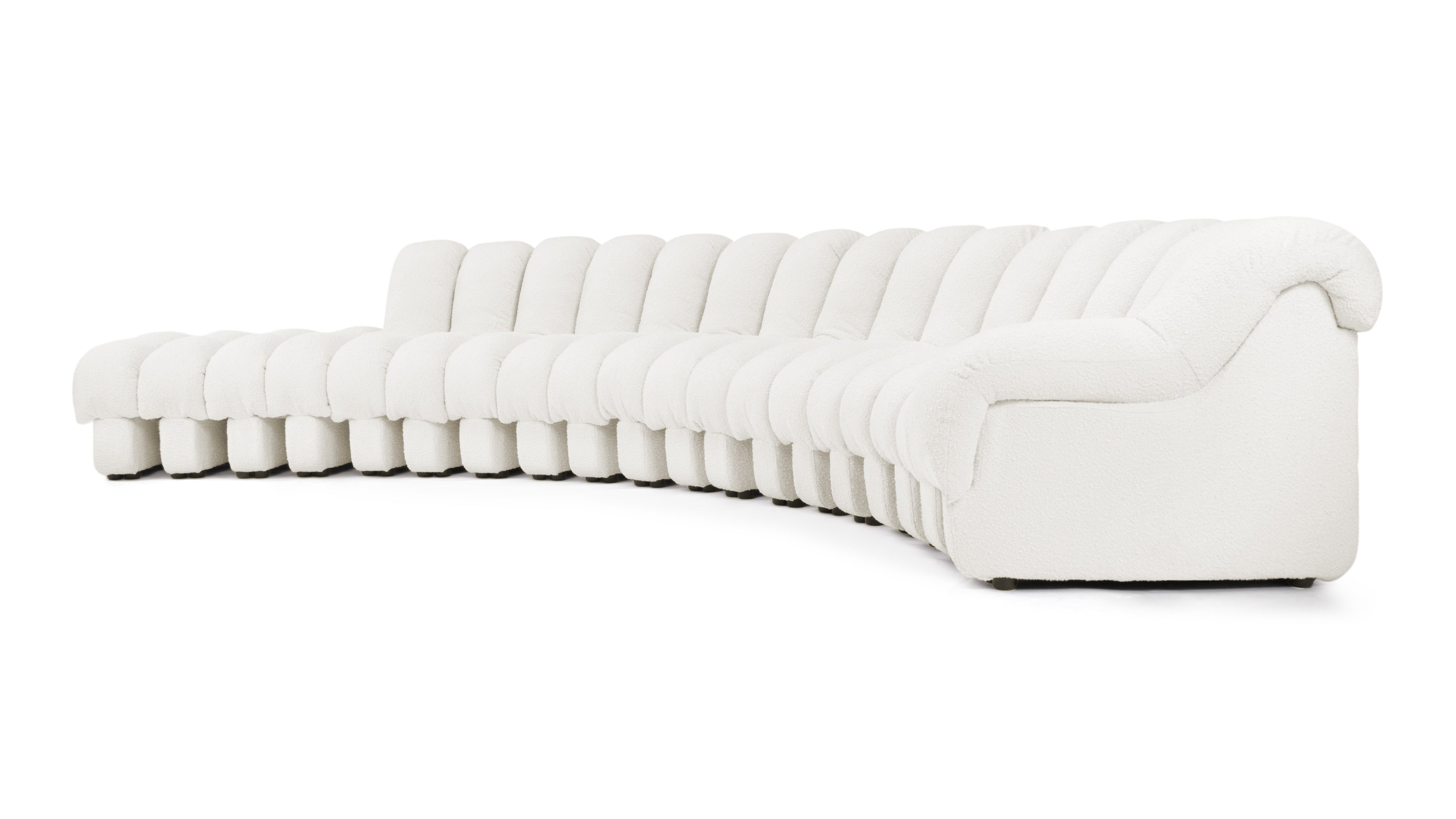 Elegant DS 600 sectional couch, ideal for spacious and cozy living environments alike.