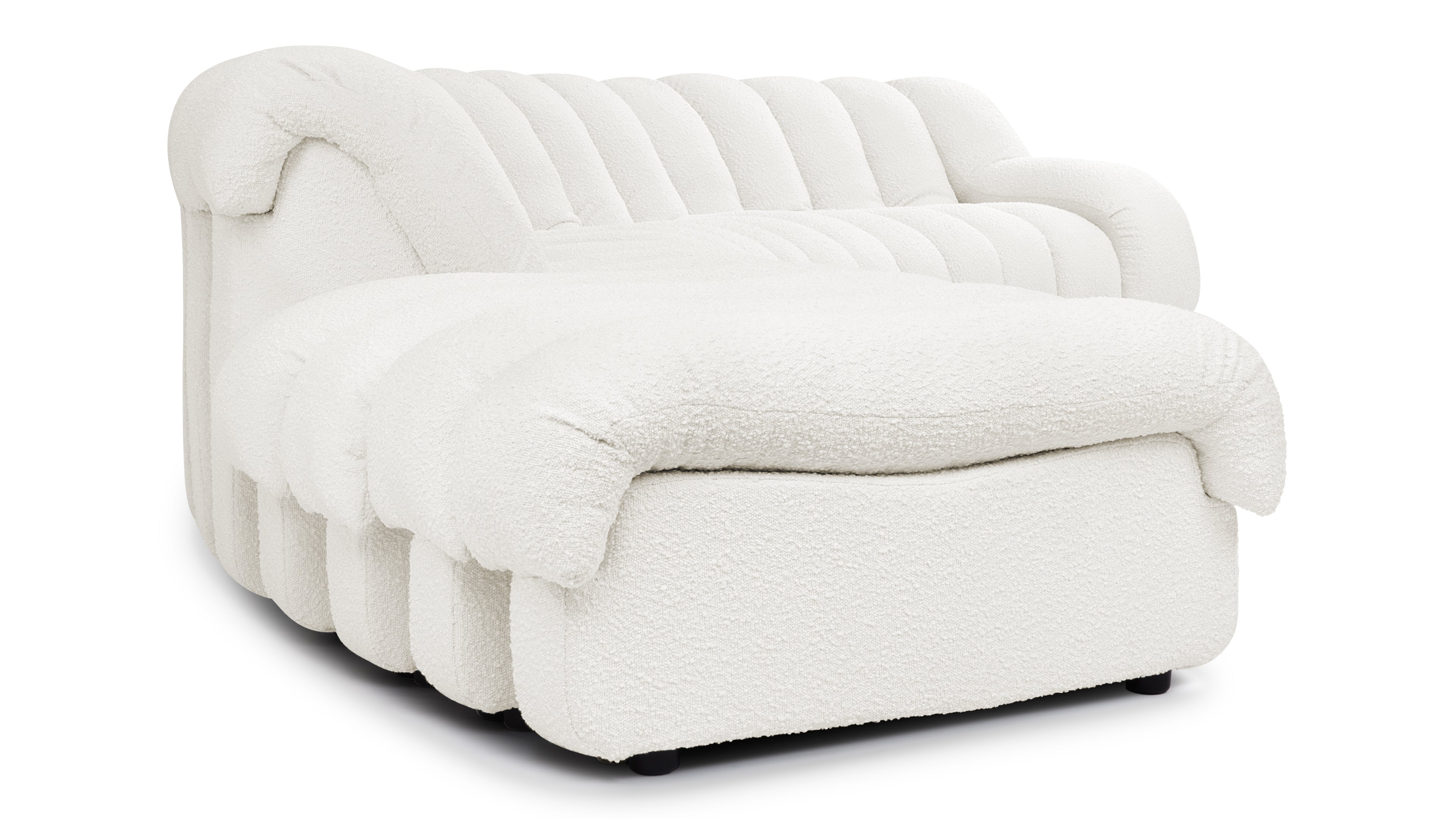 Modular DS 600 sofa with plush microfiber leather, perfect for custom living space arrangements.