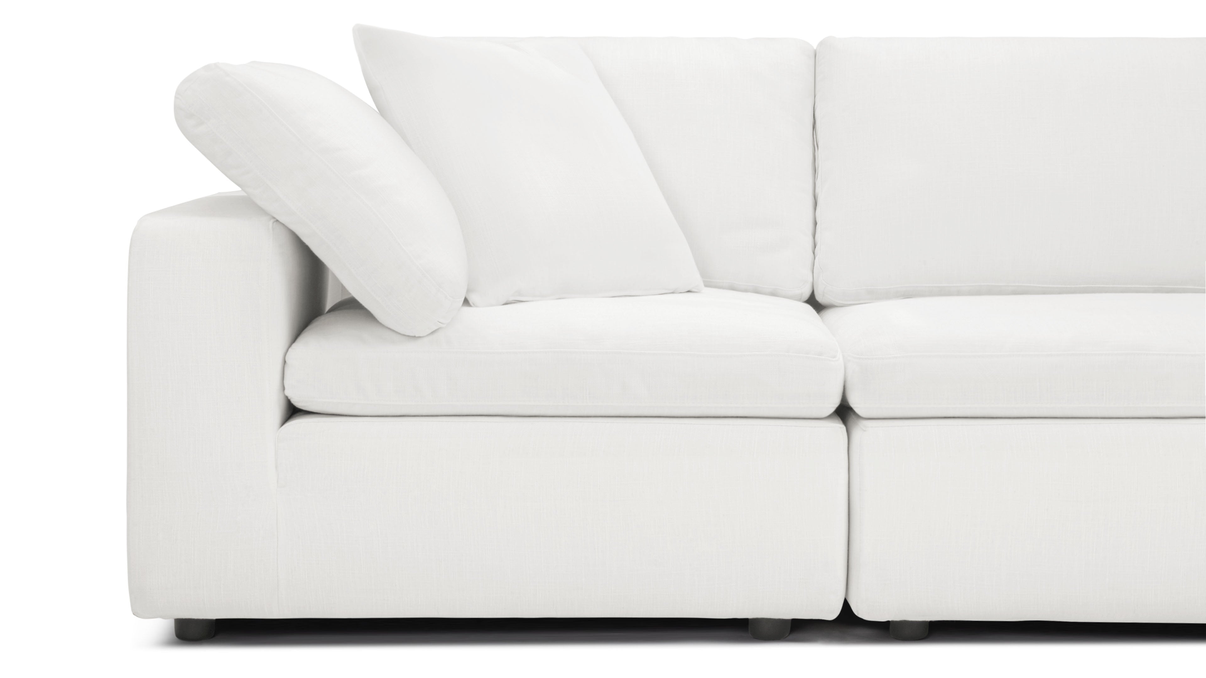 Luxury and comfort combined in Sky Cloud modular sectional living room sofa.