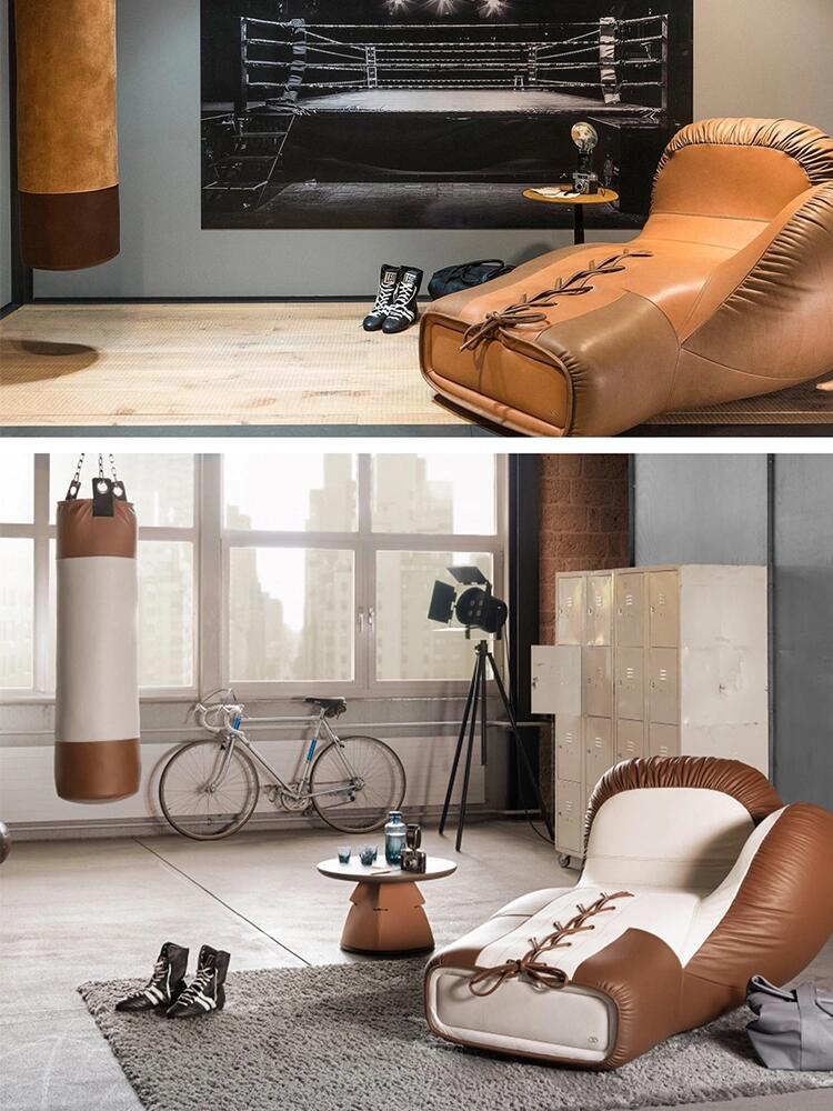 Comfort Meets Vigor: The Unique Boxing Glove Sofa