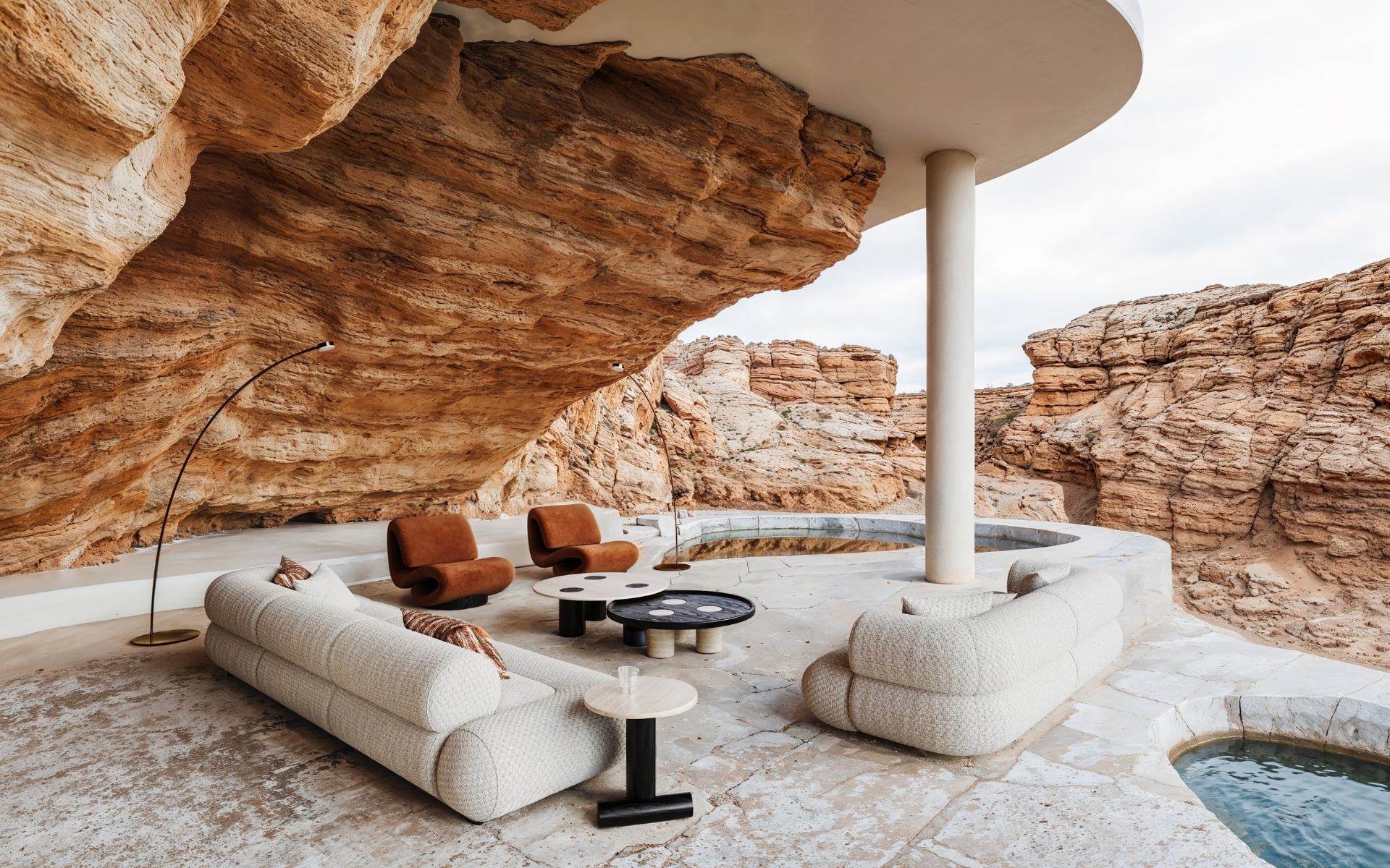 Luna Armchair - Modern Coastal Elegance Lounge