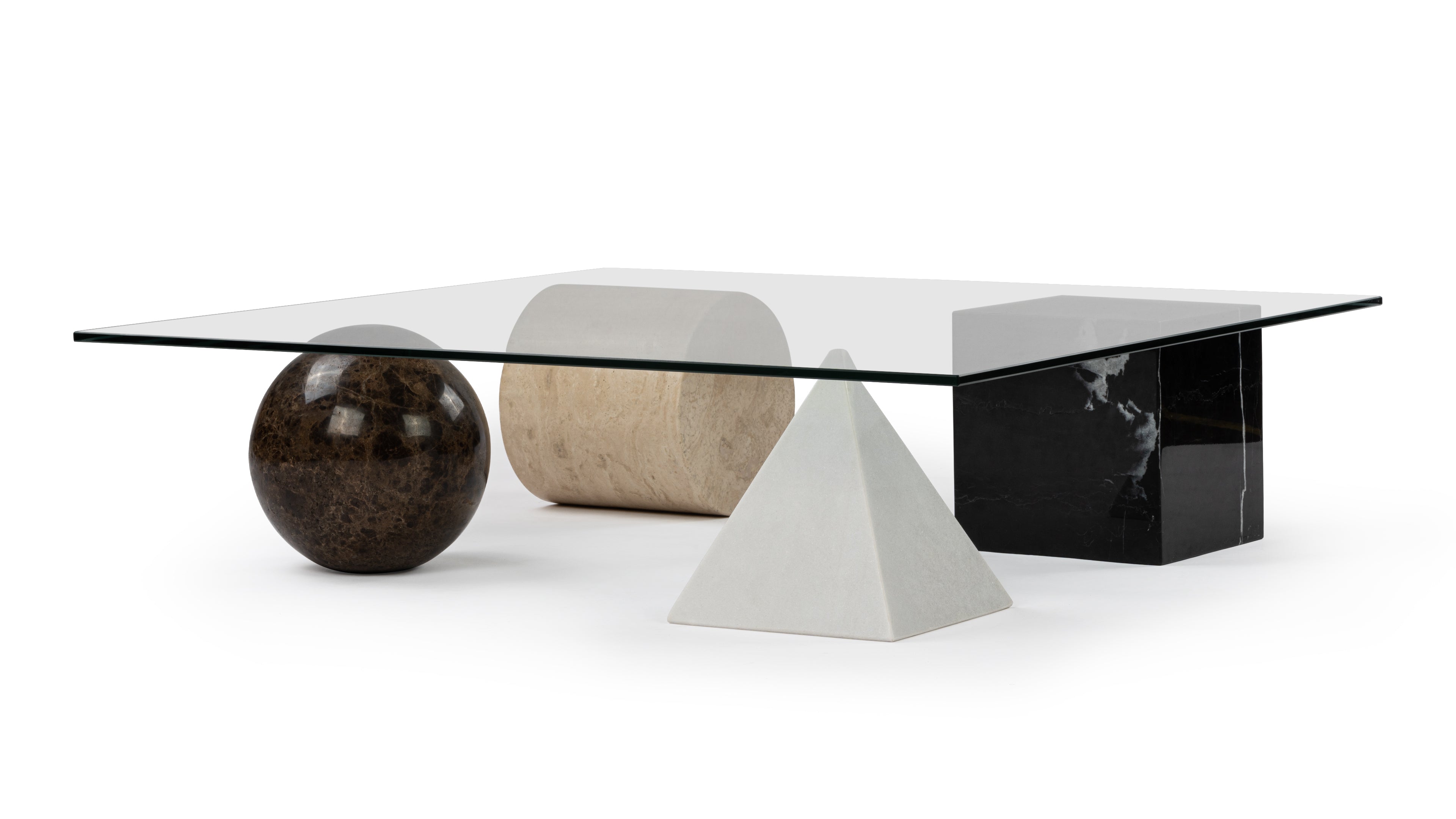 Elegant Solange Mixed Stone Coffee Table, a masterpiece of craftsmanship and design.