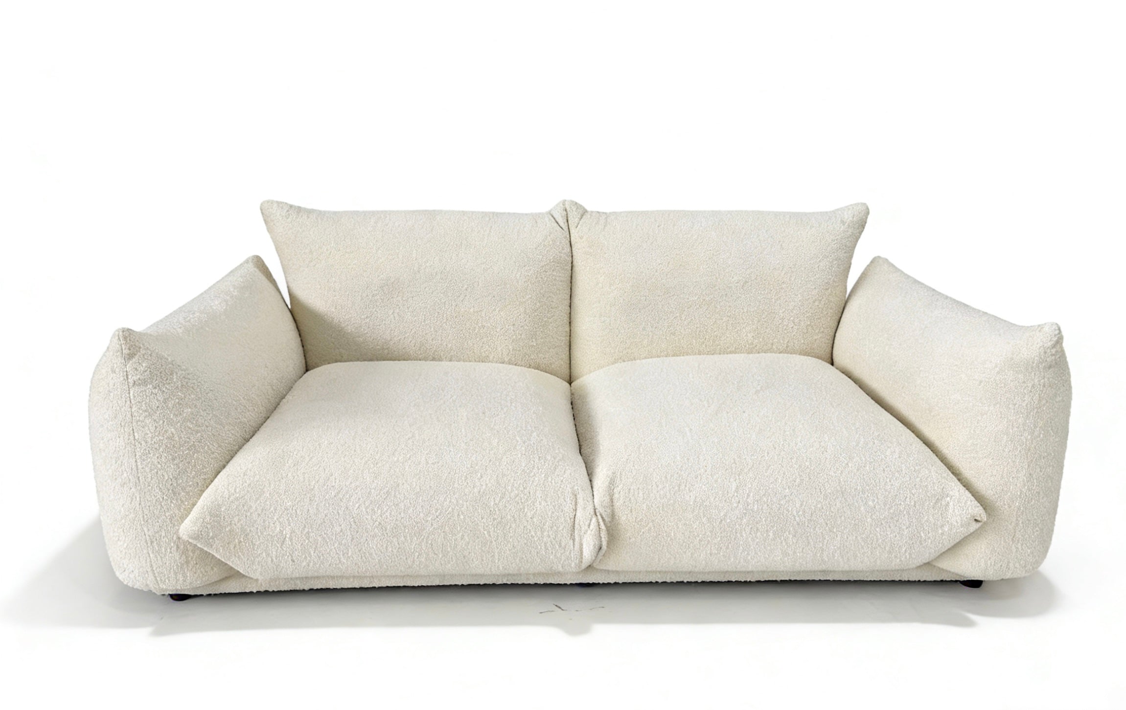Spice Velvet Marenco Two-Seater Sofa - Modern Contemporary Couch