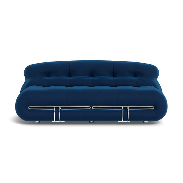 Soriana loveseat showcasing its versatility in both casual and upscale decor.