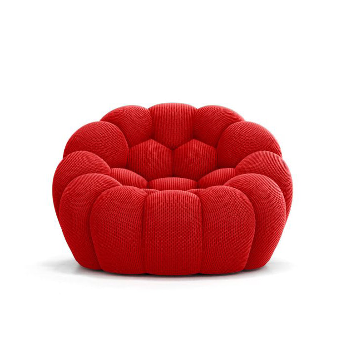 Bubble couch in a modern setting, reflecting Pierre Paulin's influence on contemporary design.