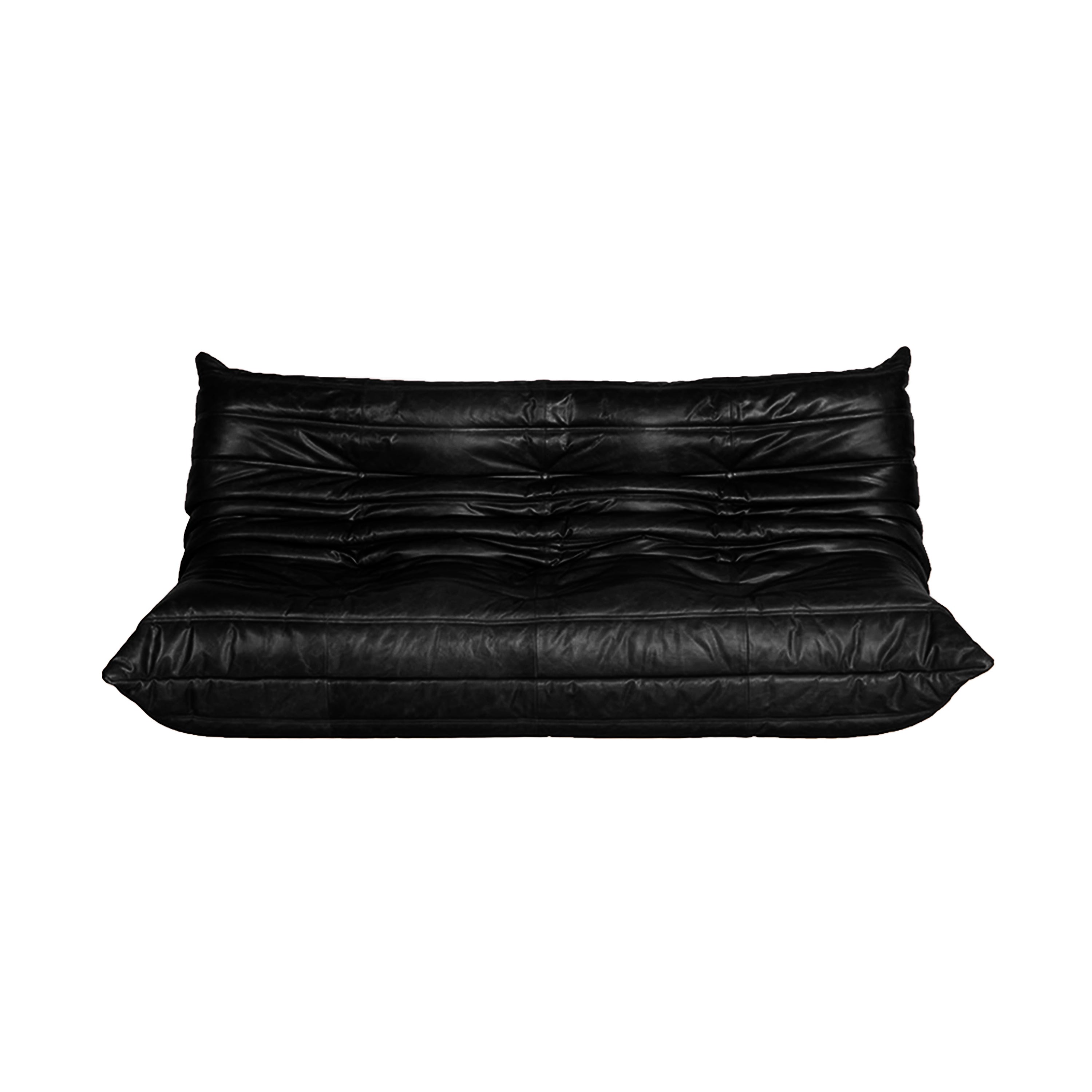 Luxurious Togo Leather Sofa Three-Seater, a testament to Ducaroy's timeless design and comfort.