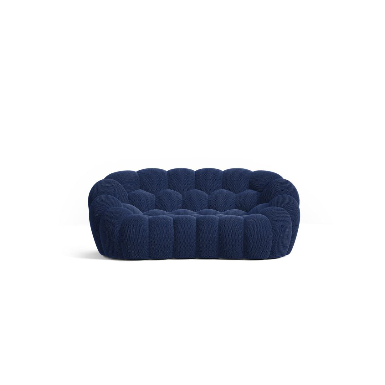 Pierre Paulin Bubble Sofa Loveseat in a modern living room, a blend of comfort and avant-garde design.