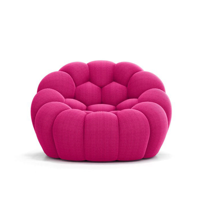 Bubble chair by Sacha Lakic, a modern interpretation of organic and mineral forms.