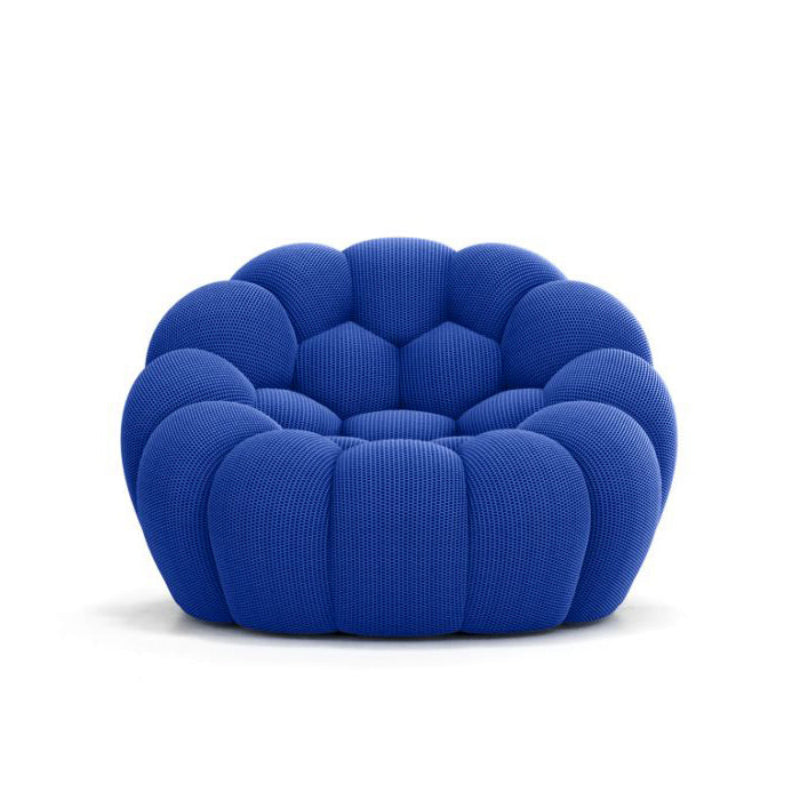 Pierre Paulin Bubble Sofa Armchair in a modern living room, symbol of comfort and elegance.