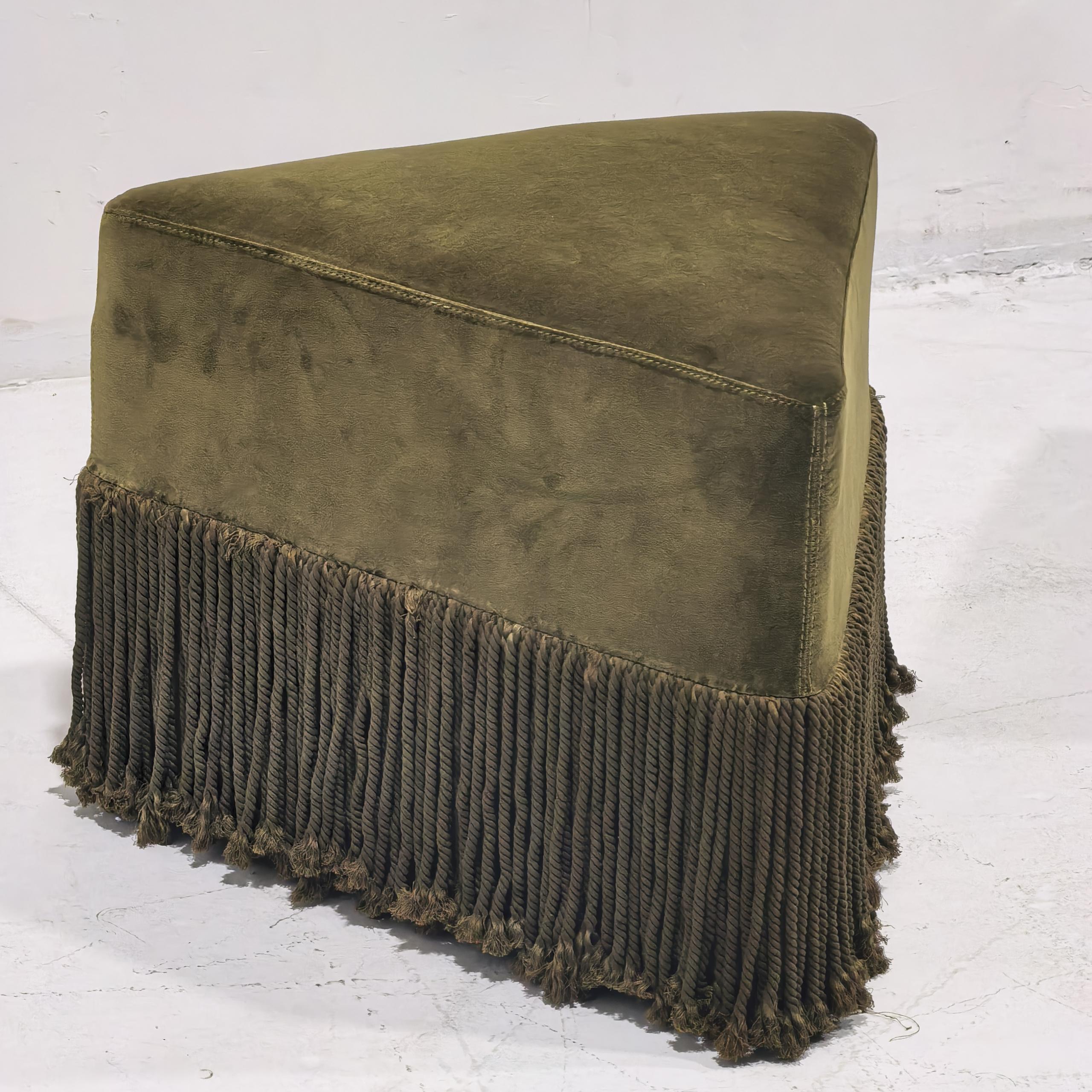- Contemporary Triangular Allard Ottoman
