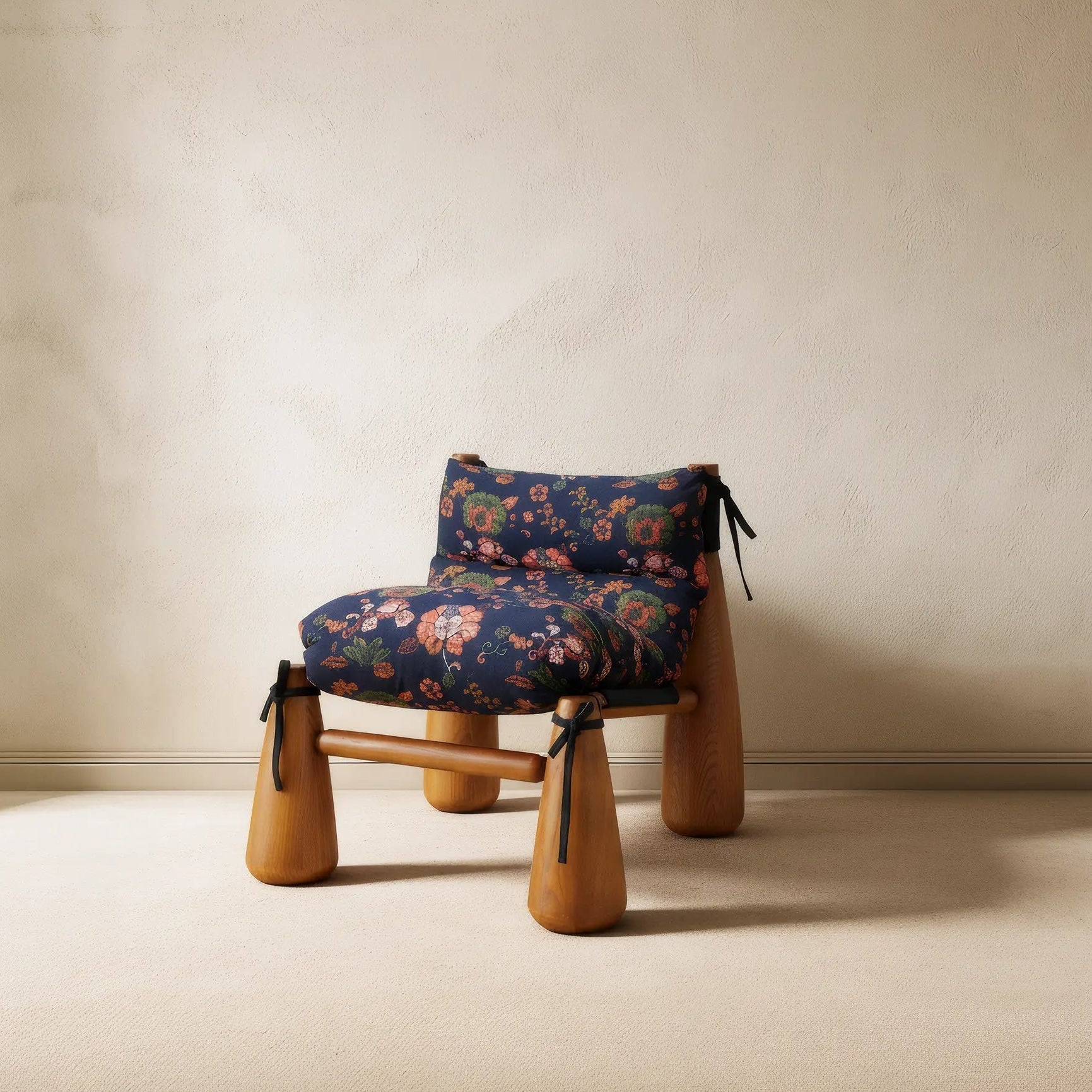 organic-modern-accent-chair-floral-cushions
