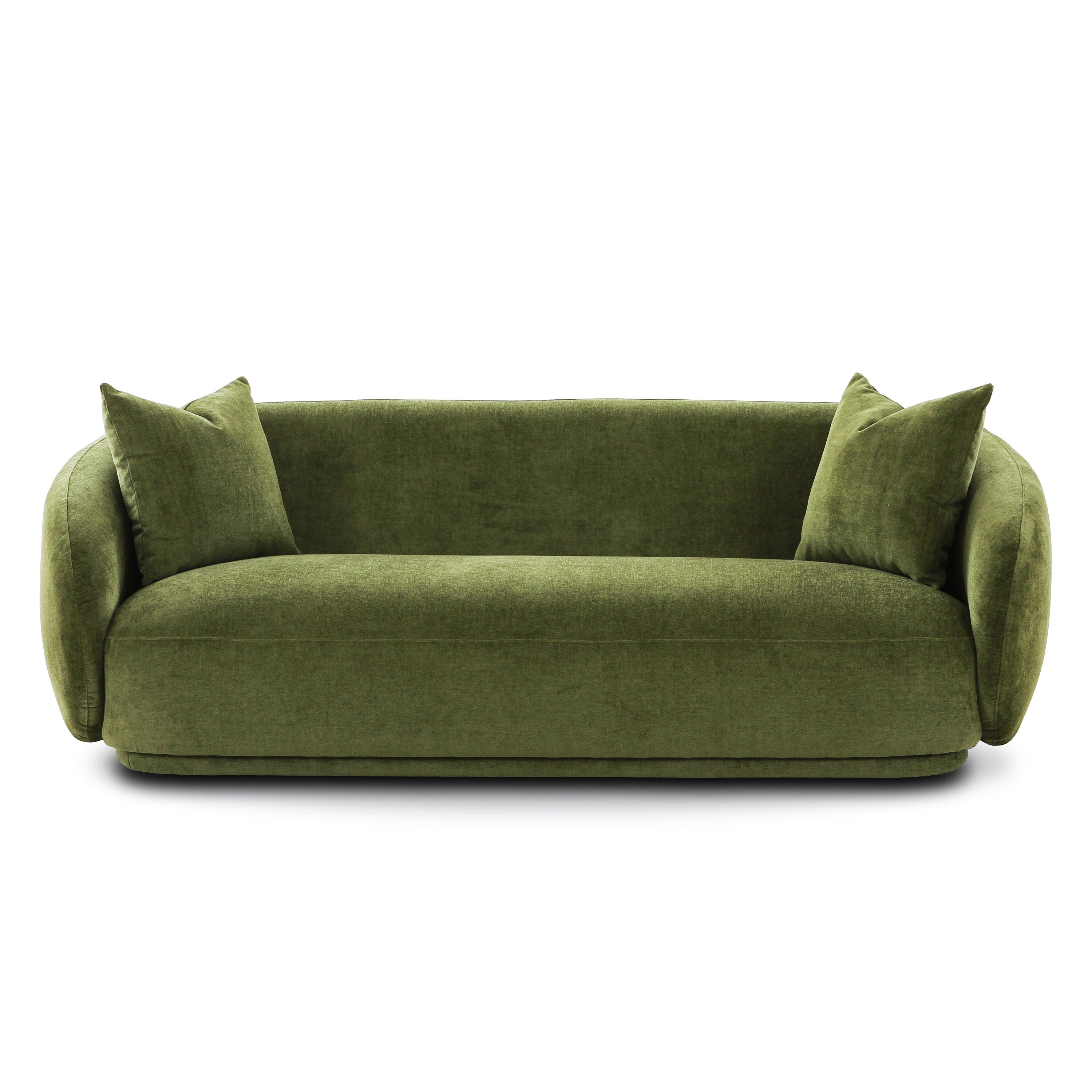 nimes-curved-sofa-distressed-green-velvet-front-view

