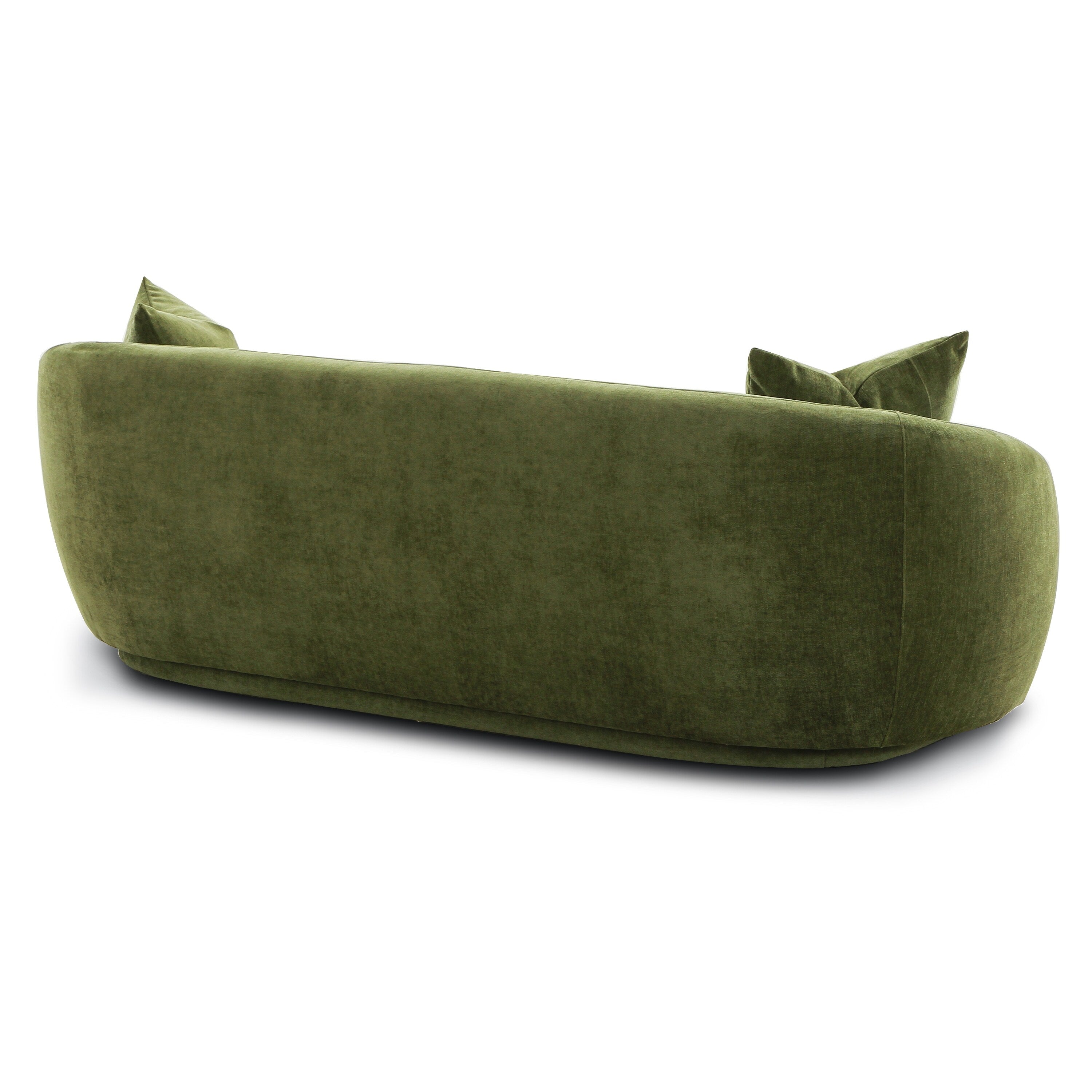Nimes Curved Sofa |  Green Velvet Modern Curved Sofa