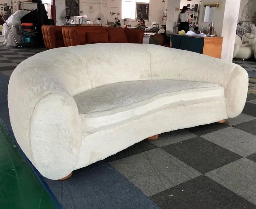 Polar Bear Curved Sofa