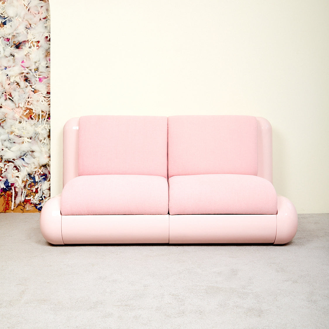 T4 Modular Sofa 162.56×101.6×83.82cm Pink Upholstery
