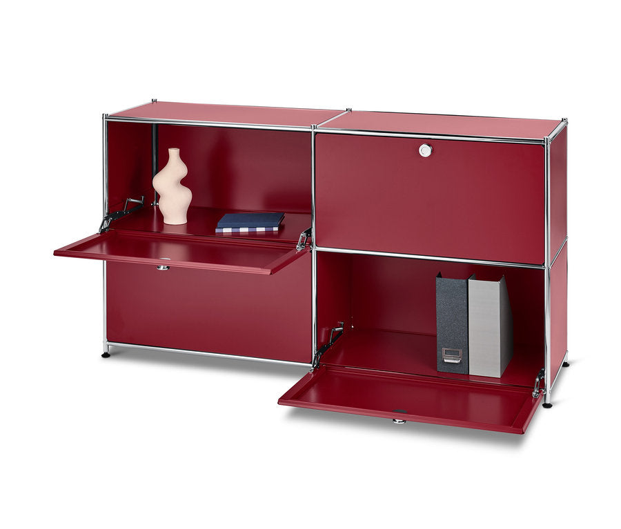 Modular Haller Sideboard for Living Room & Office, Lockable Compartments
