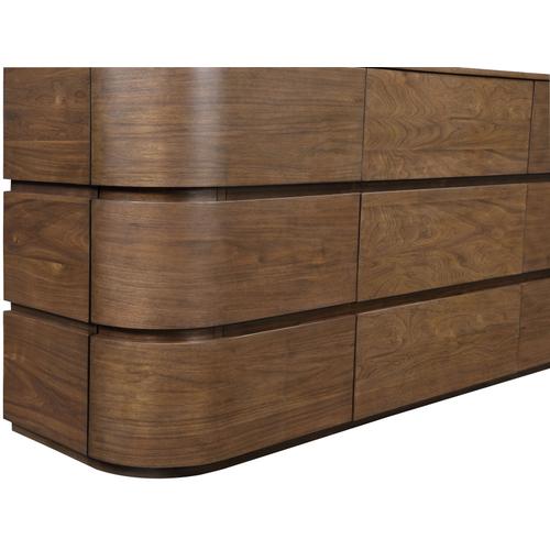 70" Wide Solid Wood Dresser with 9 Drawers
