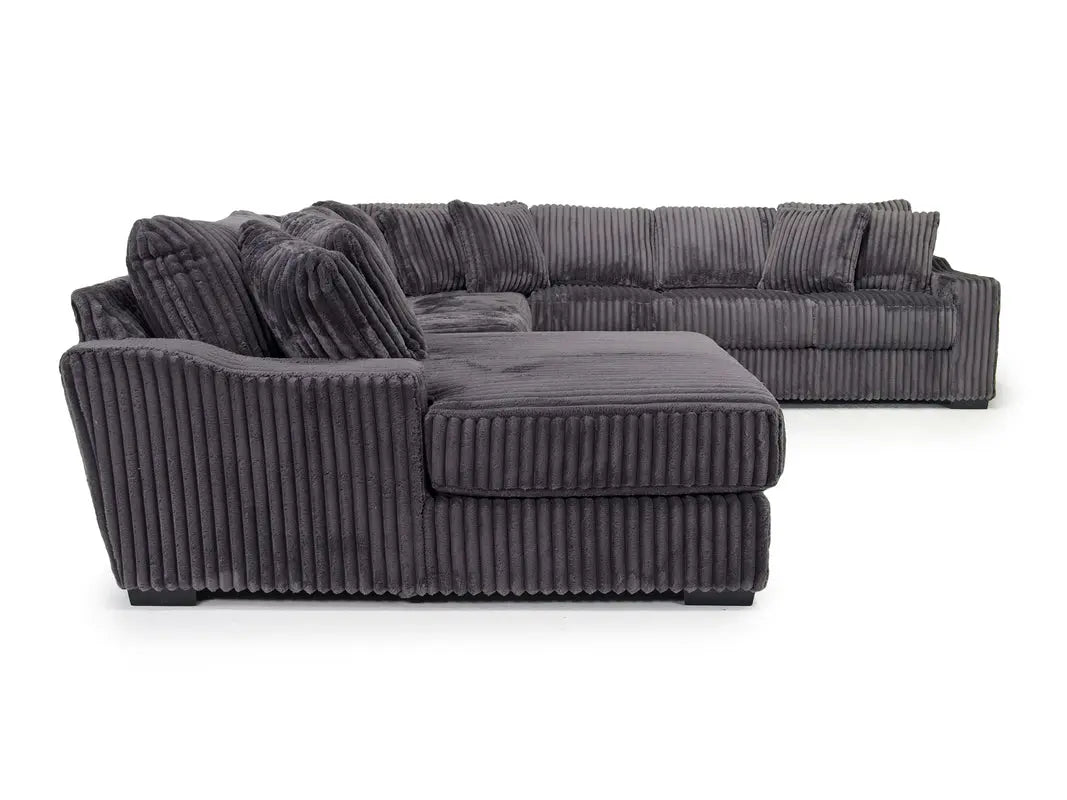 Modern Deep-Seated Corduroy Living Room Sofa