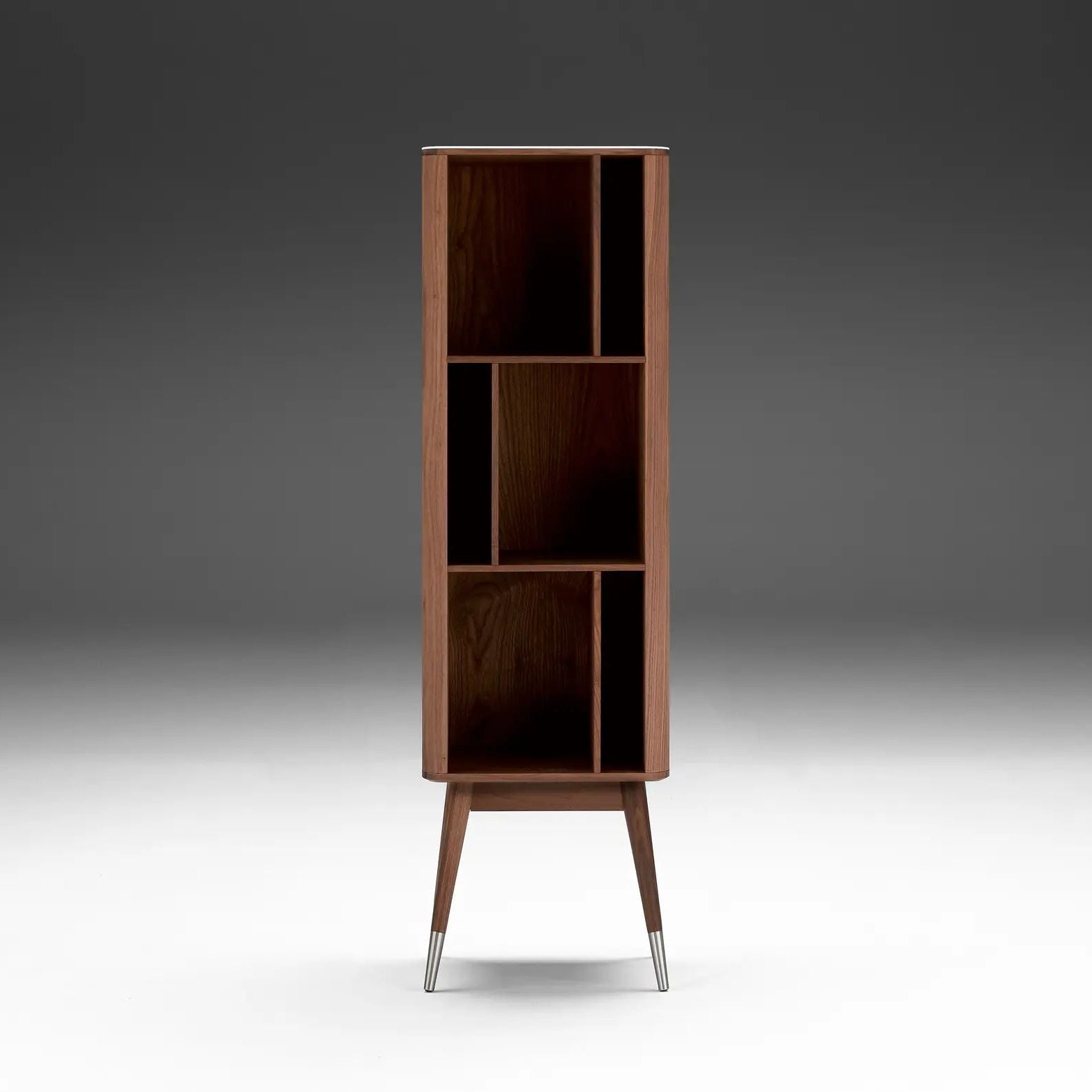158cm Tall Asymmetric Compartment Bookshelf