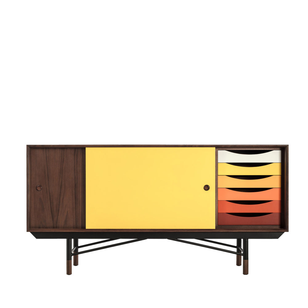 Color Theory Sideboard with Gradient Drawers