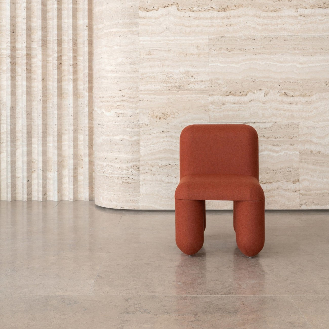 53×61×78cm Modern Sculptural Lounge Chair