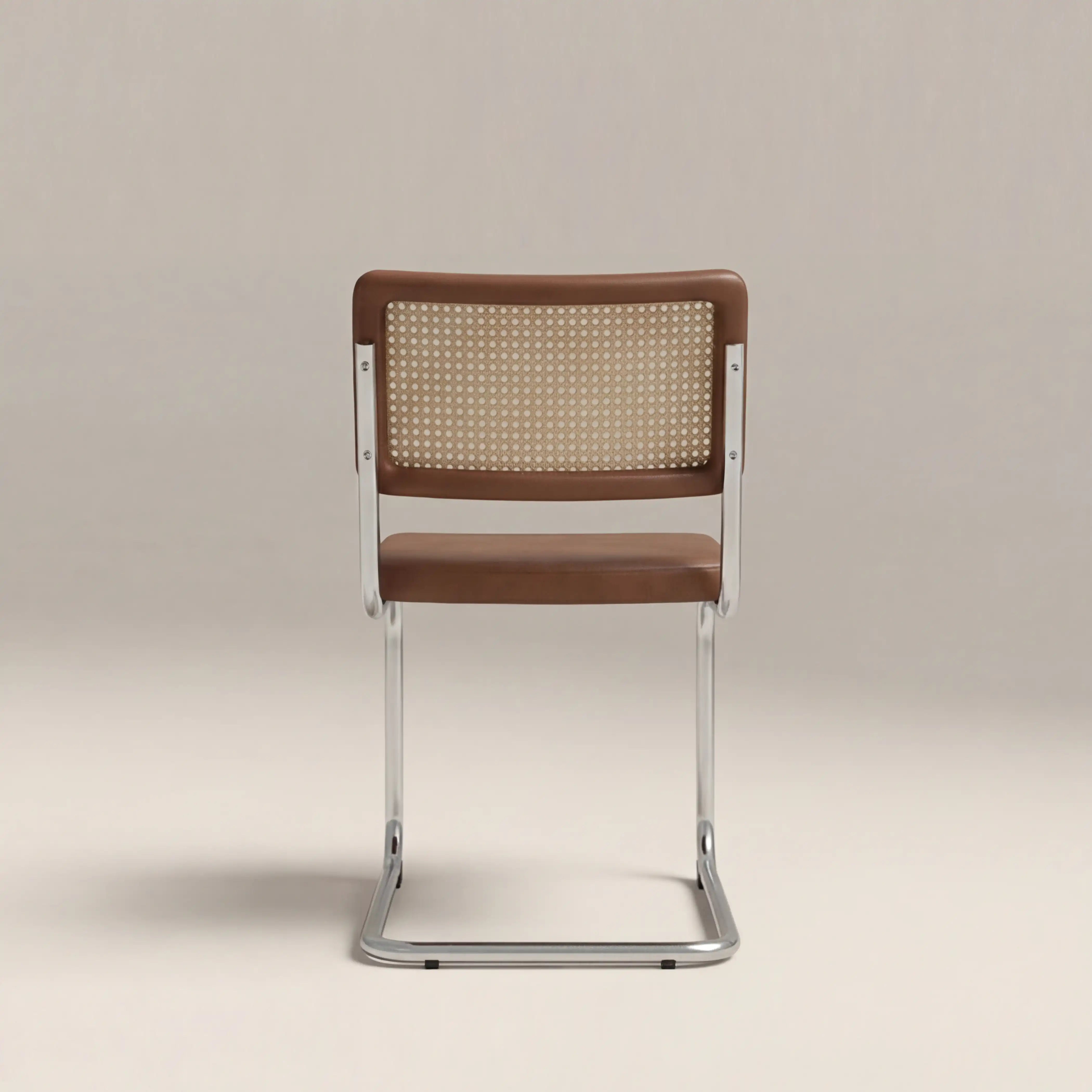 Modernist Cane & Leather Kenton Dining Chair