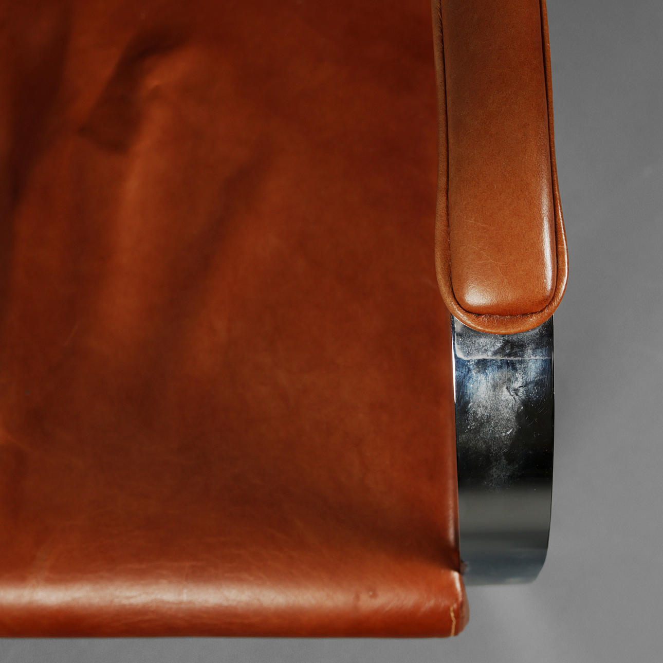 Minimalist Chrome Frame Flat Brno Dining Chair